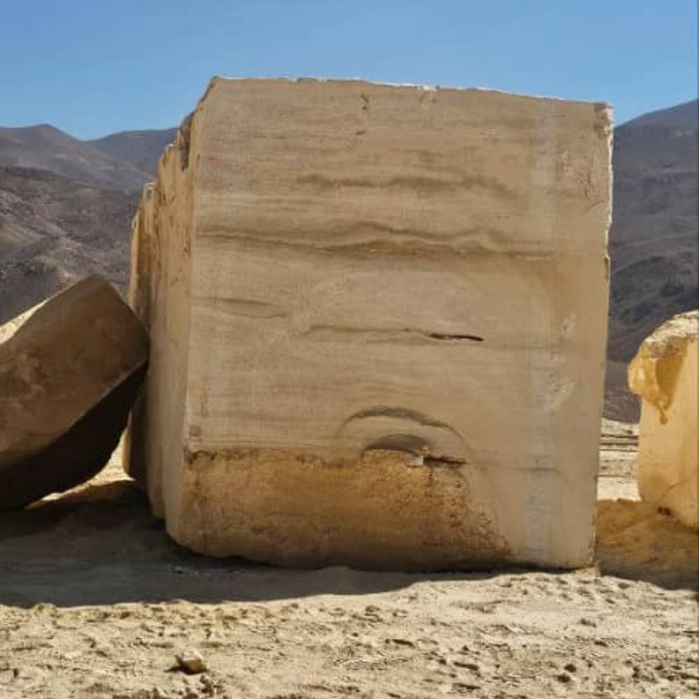 Cream Travertine Block