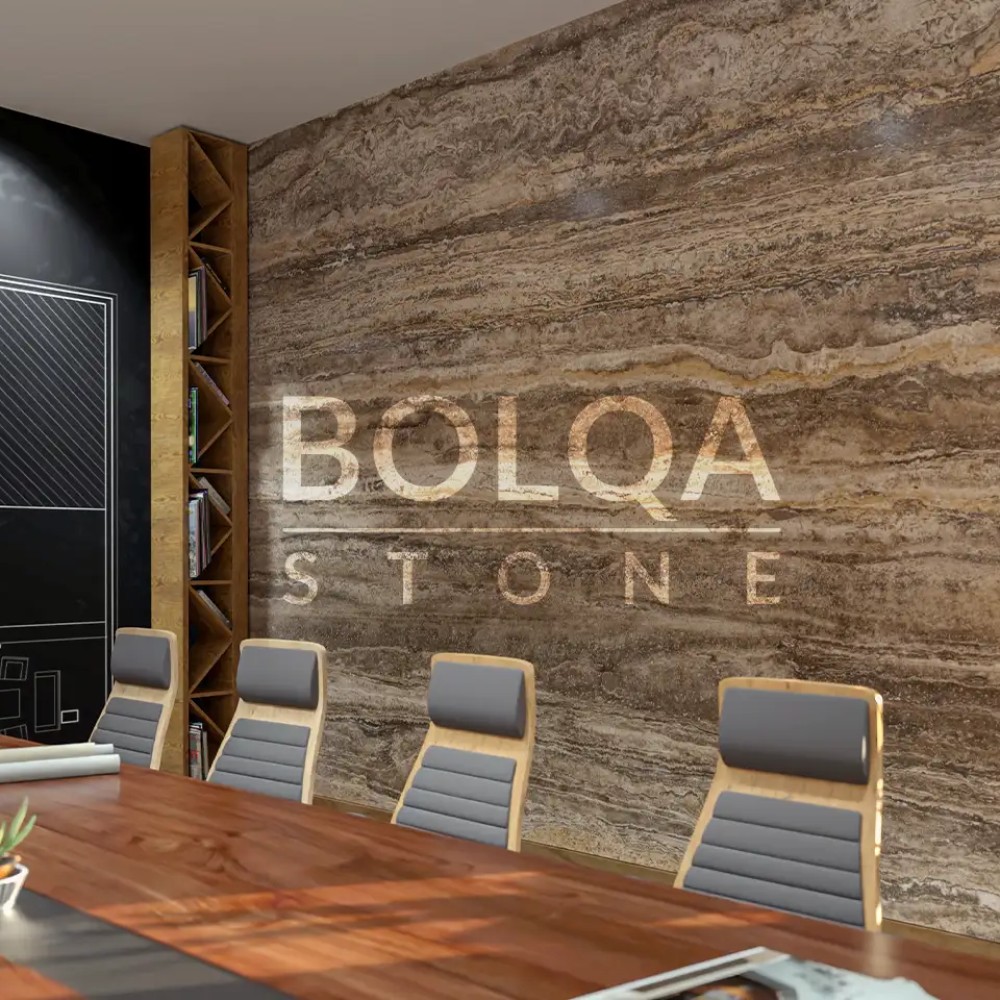 Silver Travertine Block