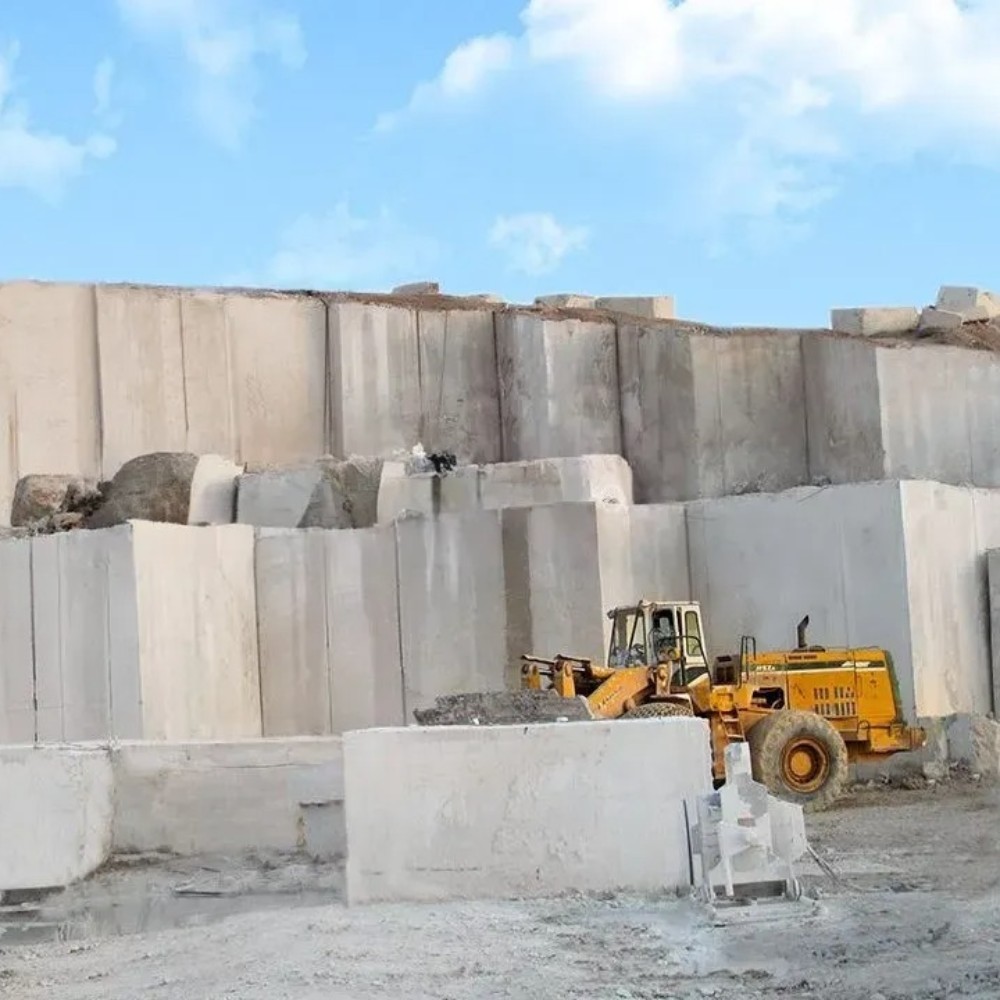 White Travertine Slab