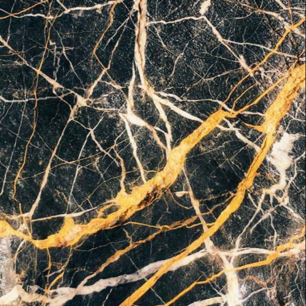 Golden Galaxy Marble Block