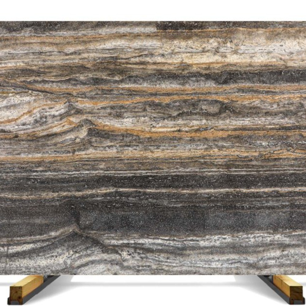 Silver Travertine Slab