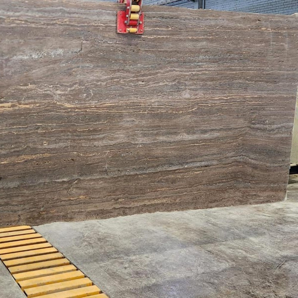 Brown Travertine Slab