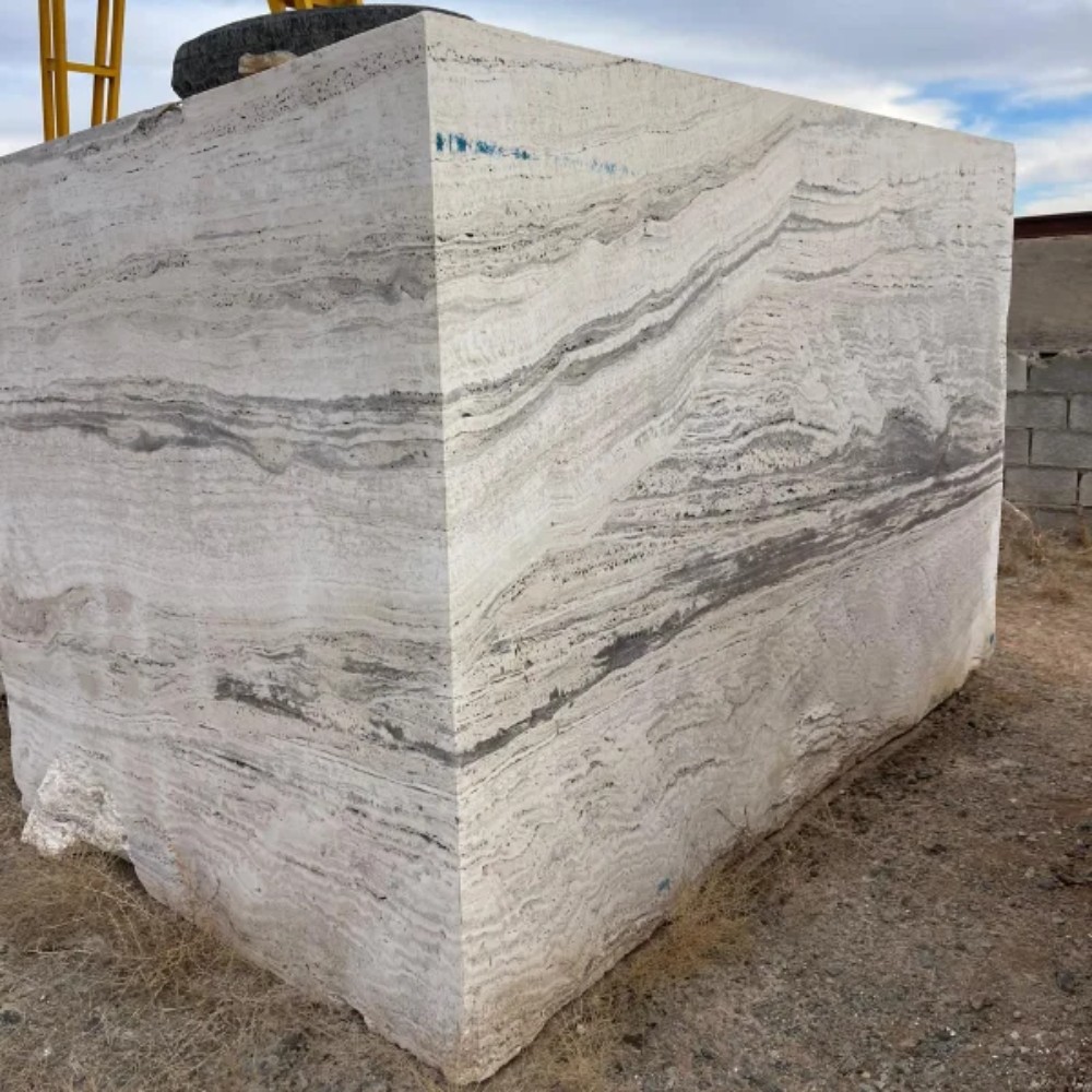 White travertine Block