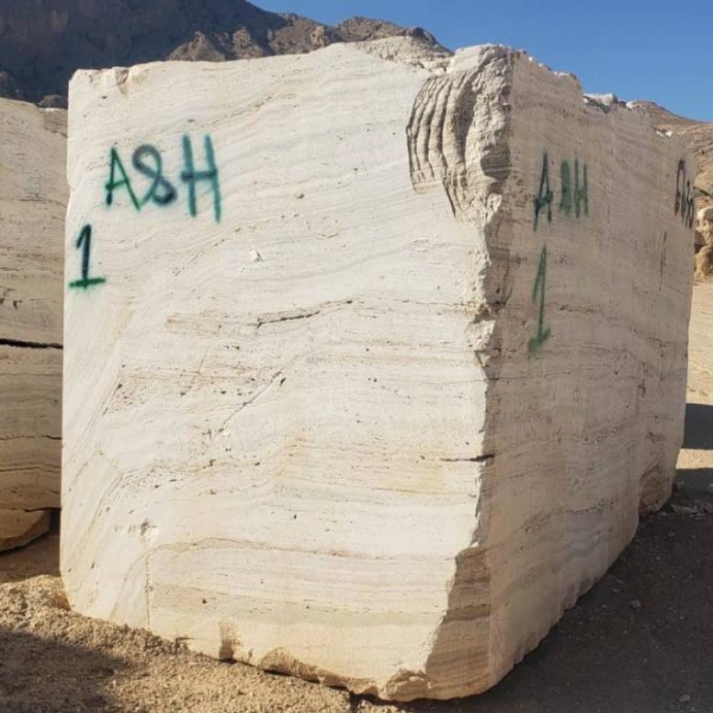 White travertine Block