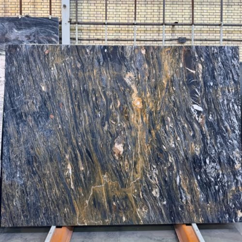 Golden Star Marble Block