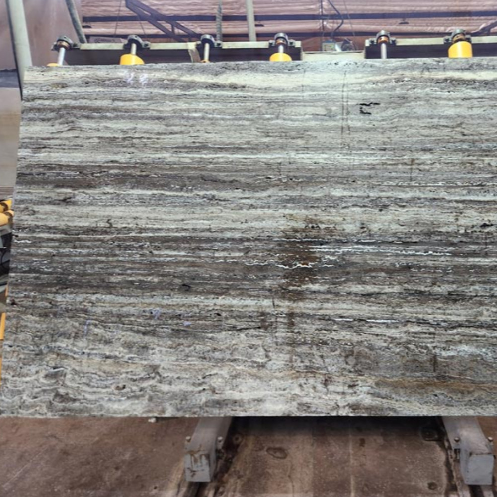 Silver Travertine Slab