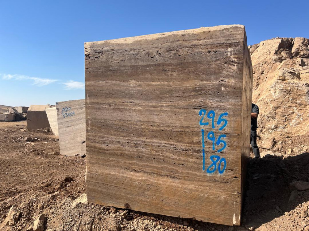Walnut Travertine Block