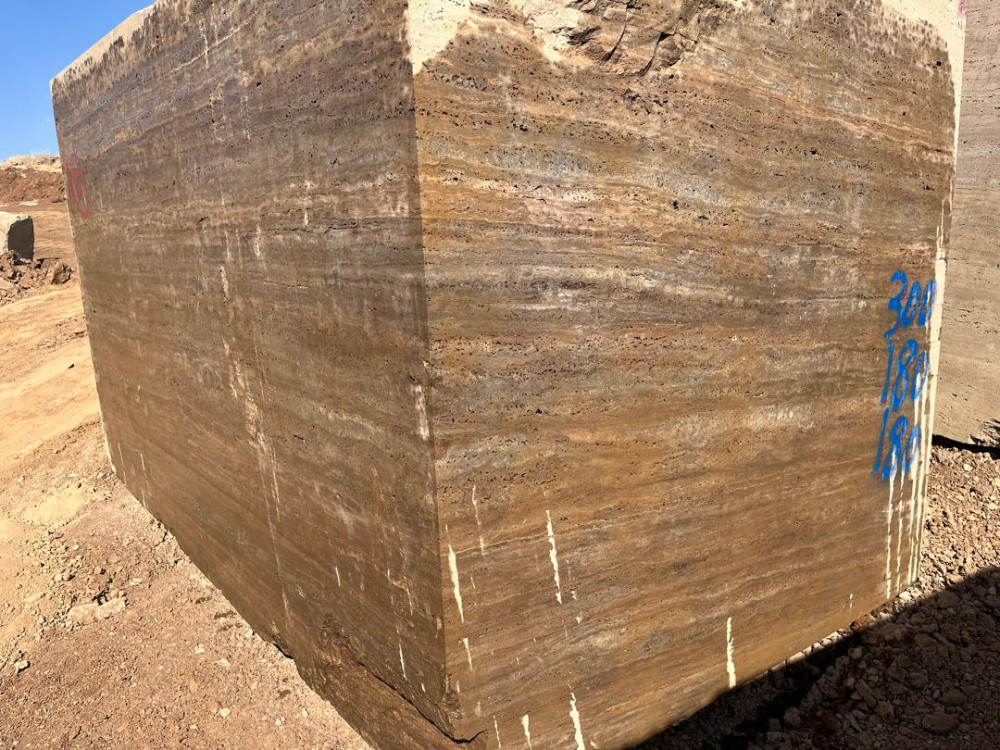 Walnut Travertine Block