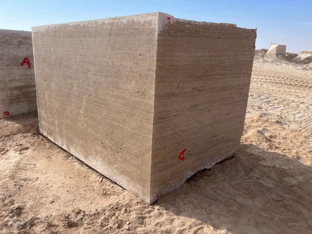 Honey Travertine Block