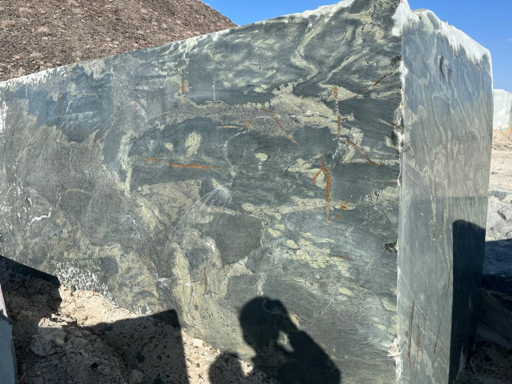 Green Granite Block