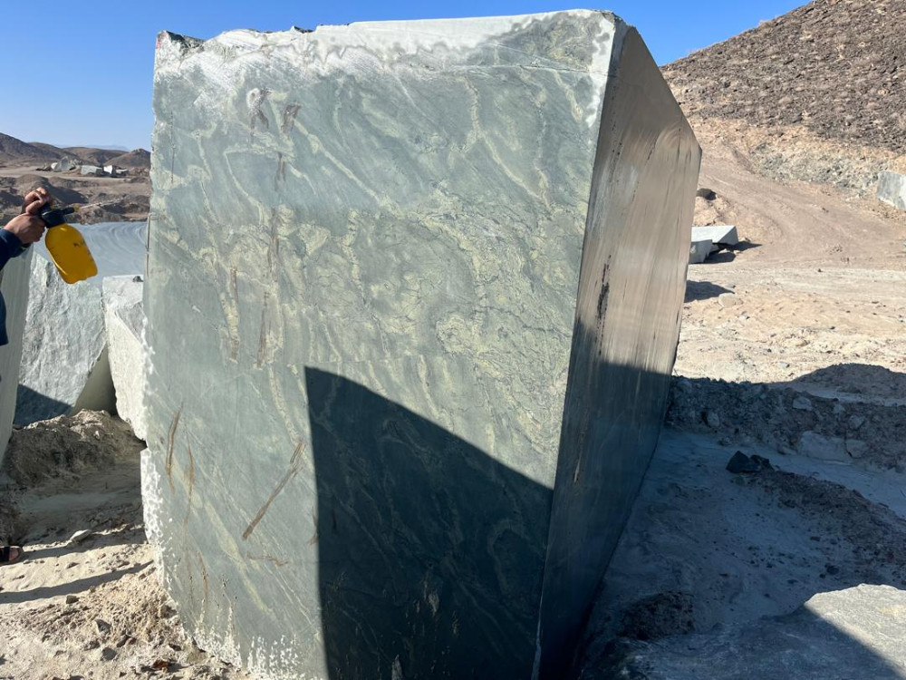 Green Granite Block