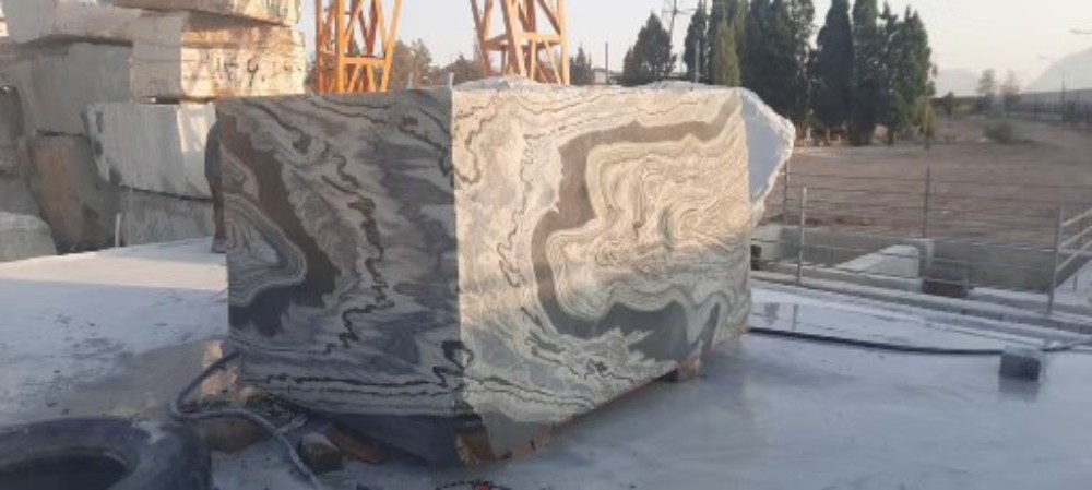 Silver Stream Crystal Block